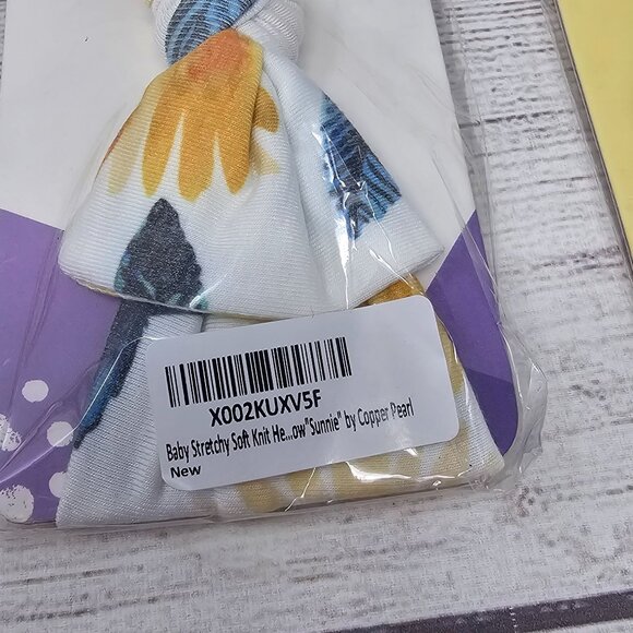 NWT Copper Pearl Set‎ of 3 Baby Girl Knit Headbands - Picture 3 of 5